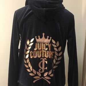 NWOT Juicy Couture Velour Sequined Track Jacket